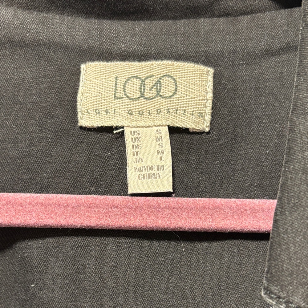 LOGO by Lori Goldstein Black Trench Coat - Picture 2 of 2